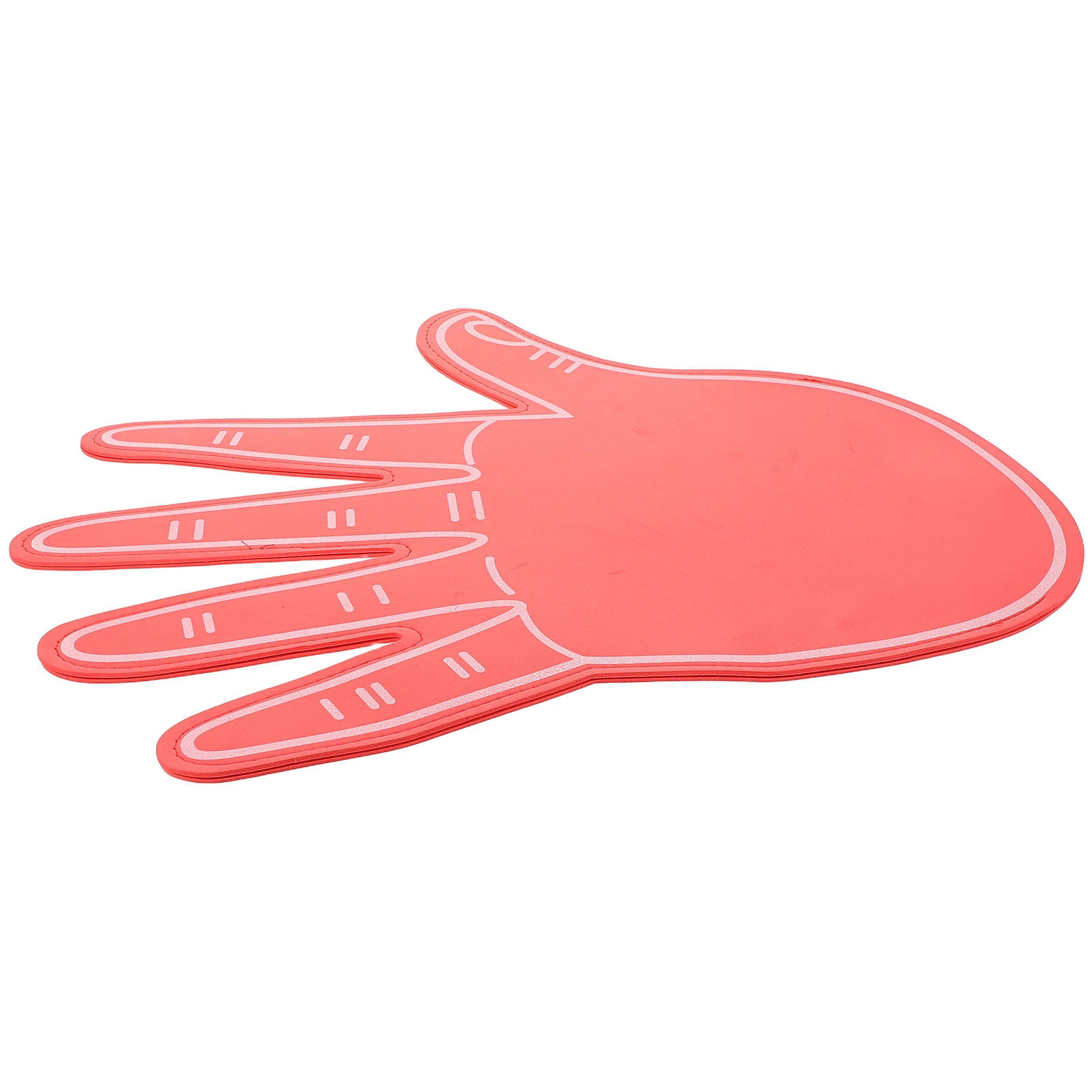 مروحة تشجيع يدوية حمراء عملاقة بخمسة أصابع للمناسبات الرياضية وألعاب الاحتفال بالمدرسة ودعائم التشجيع #1