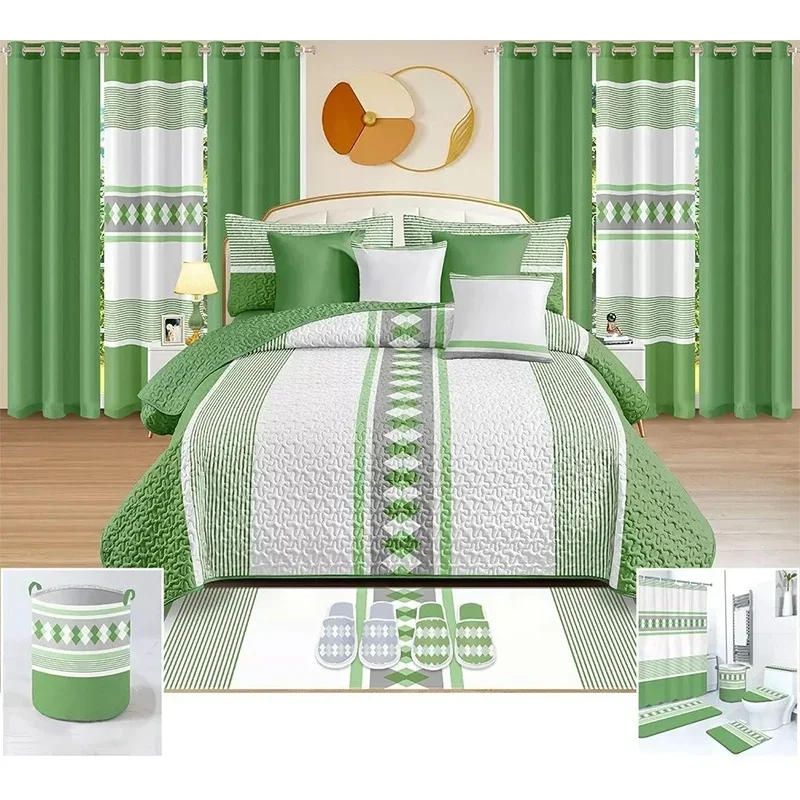 

In stock for 24 piece bedding sets with matching curtains cotton bedding set with match curtains