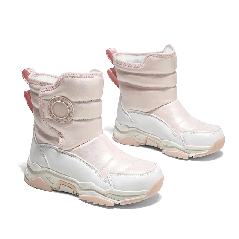 أحذية رياضية جديدة للأطفال مضادة للانزلاق للشتاء، أحذية جري مرنة خفيفة الوزن لحماية القدم في الهواء الطلق، أحذية ترفيهية للعب الثلج