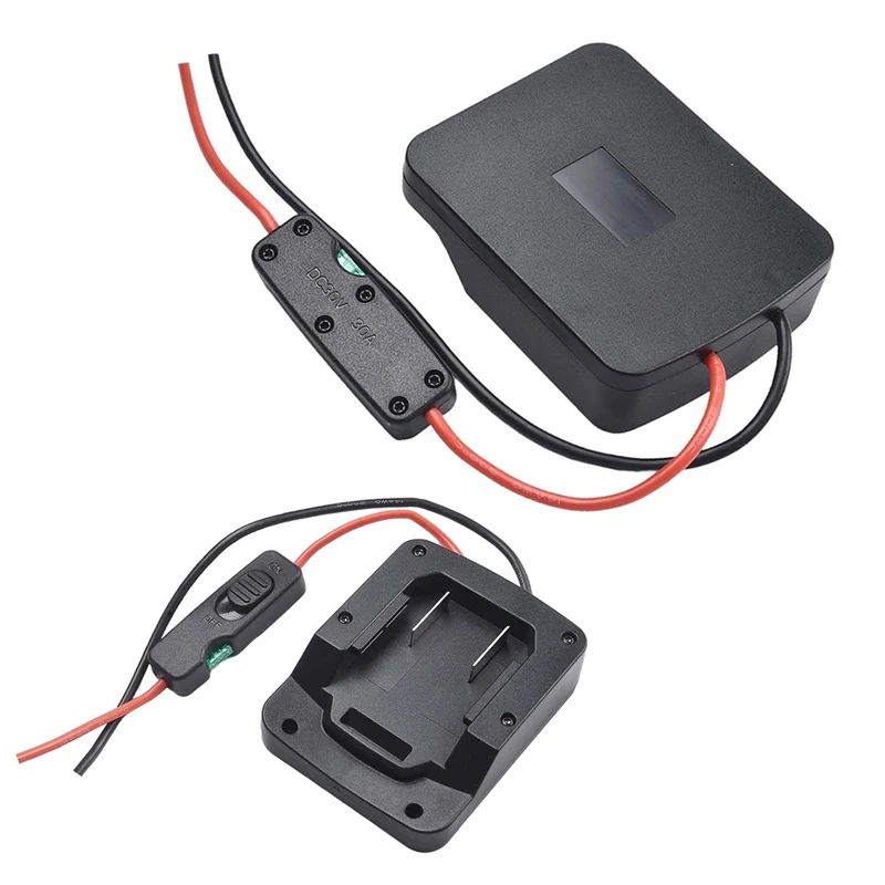 for Parkside 18V Li-ion Battery Power Ride Wheel Adapter DIY Converter with Fuses&ON/Off Switch for Rc Car Toys, Robotics