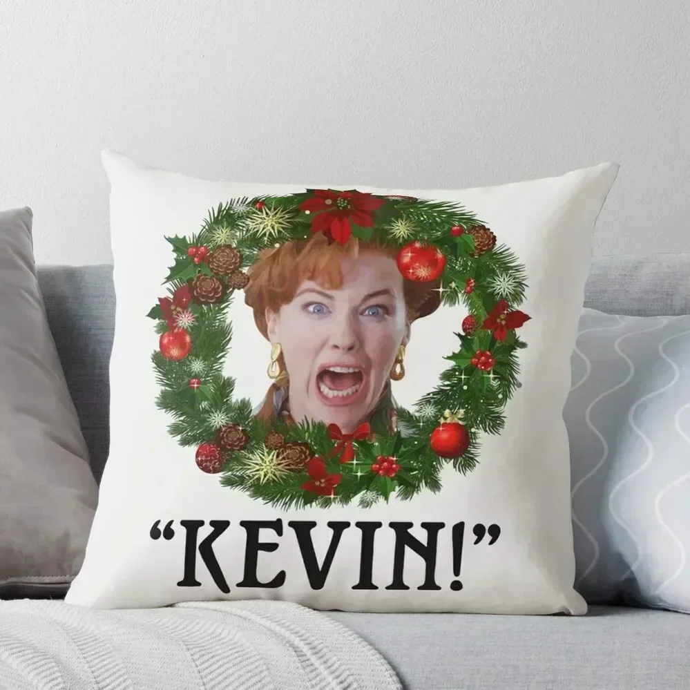 

Kevin Home Alone Throw Pillow Marble Cushion Cover Pillows Aesthetic Cushions For Decorative Sofa pillow cover christmas pillow