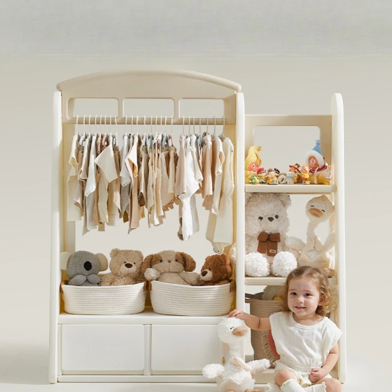 

Children's wardrobe baby hanger baby products storage rack storage cabinet toy storage rack