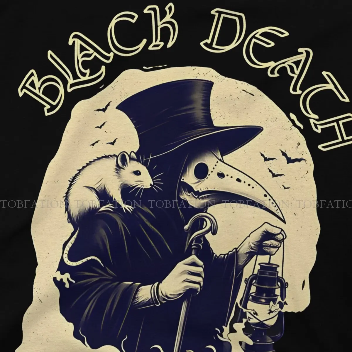 Black Death European Unique TShirt Plague Doctor Casual T Shirt 100% Cotton Newest T-shirt For Men Women