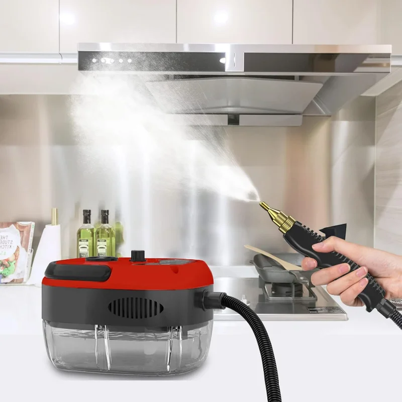 

Steam Cleaner, 2500W High Steam Cleaner, 6 High Speeds Pressure Temperature Steam Cleaning Machine with Brush Heads for Bath