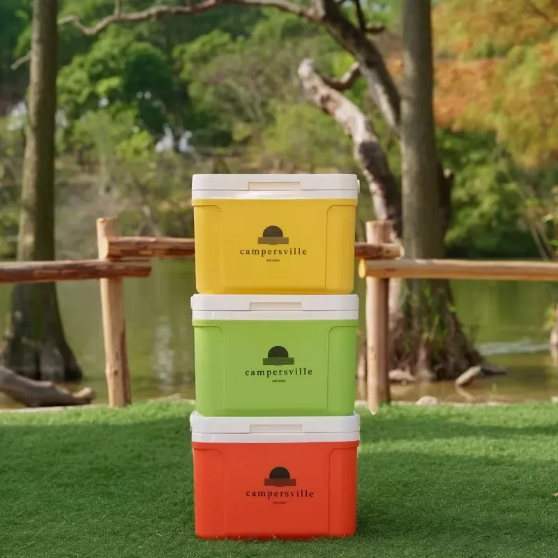 5L 8L 13L 24L Plastic Freezer Container Set Portable Hard Ice Box for Outdoor Camping Picnic Food Storage Cooler Bin Large