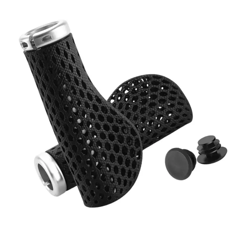 

652F 1Pair Shock Absorption Handle Bar Cover Comfortable Cycling Handle Grips with End Plugs For Road Bikes Easy to Install