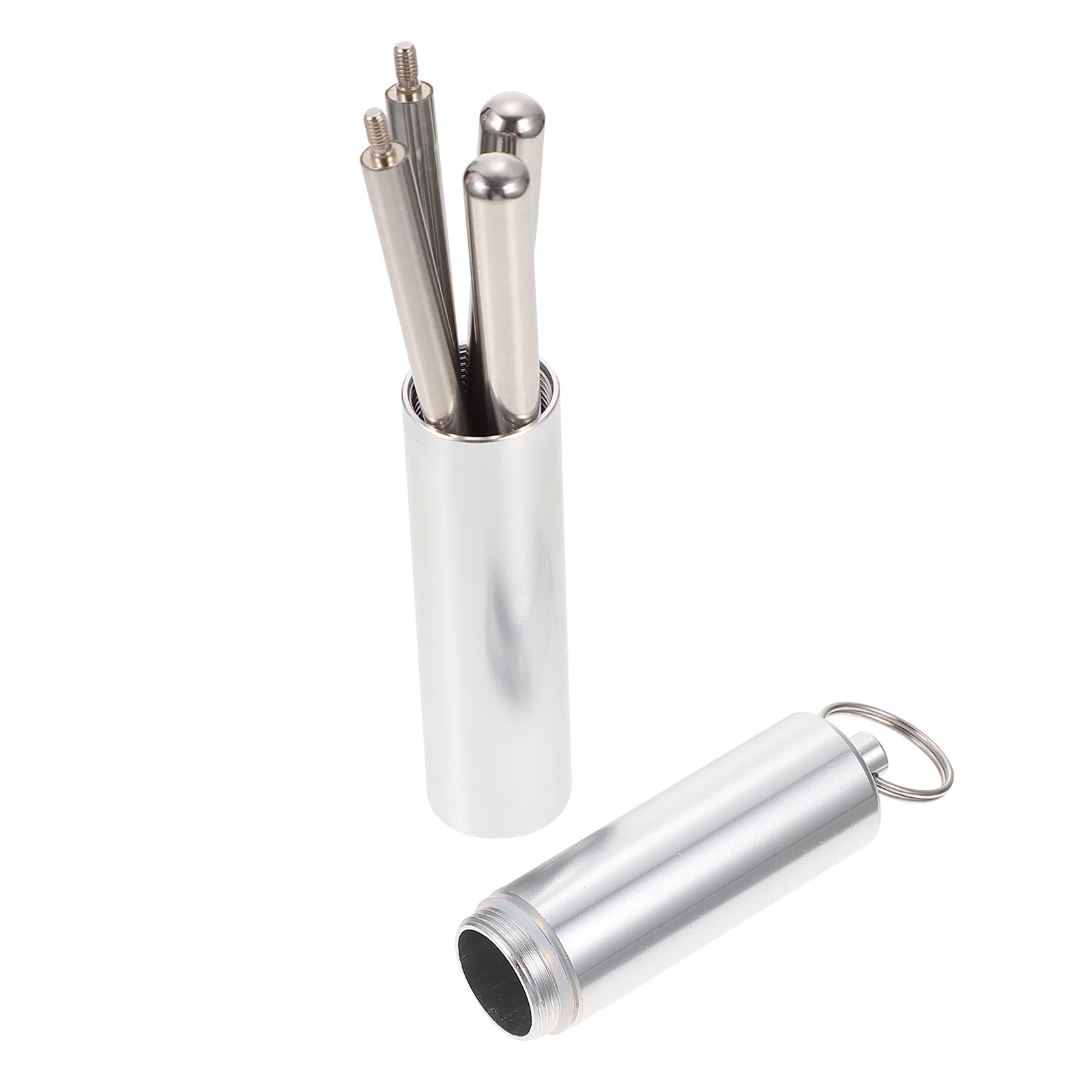 

1Set Stainless Steel Chopsticks Set Portable Cutlery for Outdoor Indoor Dining Storage Case Included Kitchen Tableware