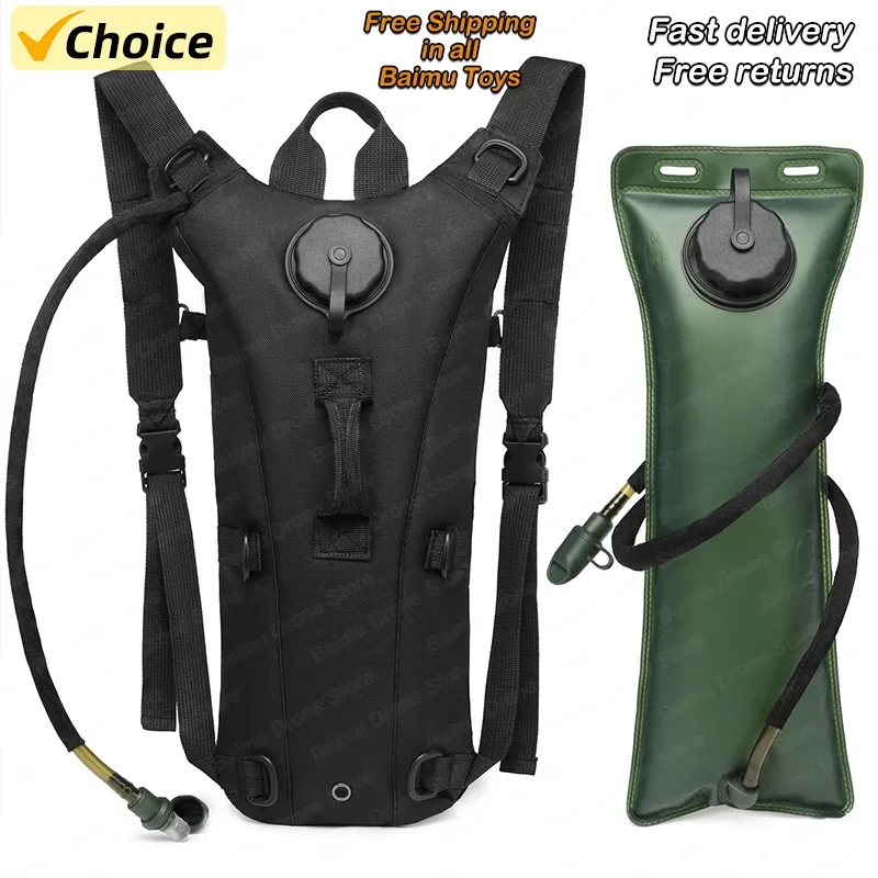 Newest Outdoor Sports Cycling Tactical Water Bag Pack with 3L Food-grade EVA Water Bladder Hydration Backpack Gifts