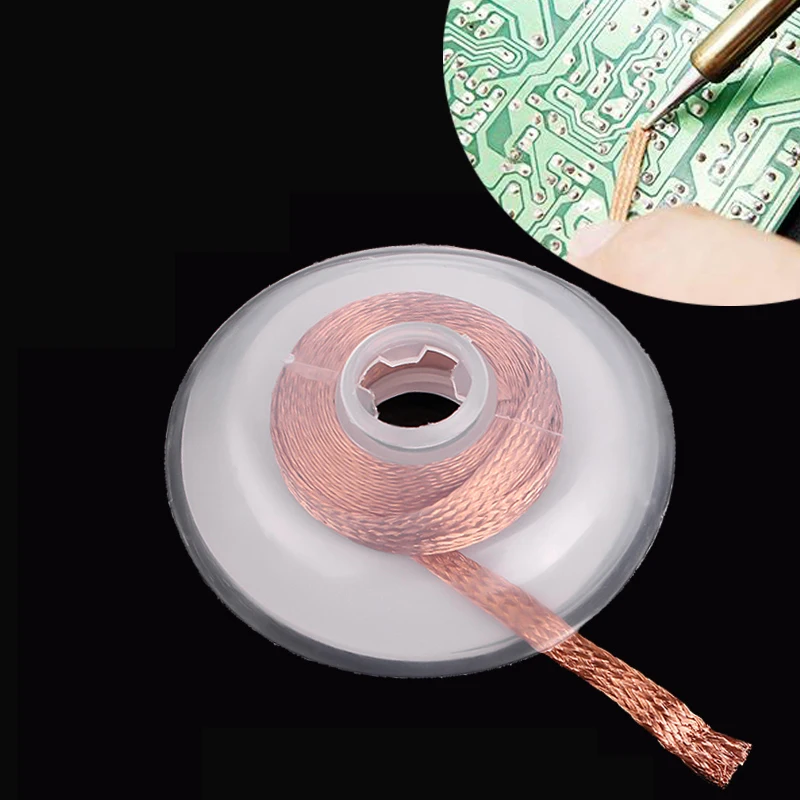 

Длина 1,5 м, ремонт печатных плат, паяльная проволока, флюс для распайки, оплетка для удаления припоя, ширина фитиля 1,0/1,5/2/2,5/3,0/3,5 мм