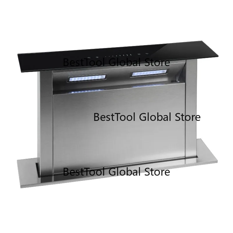 Cooker Hood Down Draft Range Hood with 3 Speeds LCD Slide Out