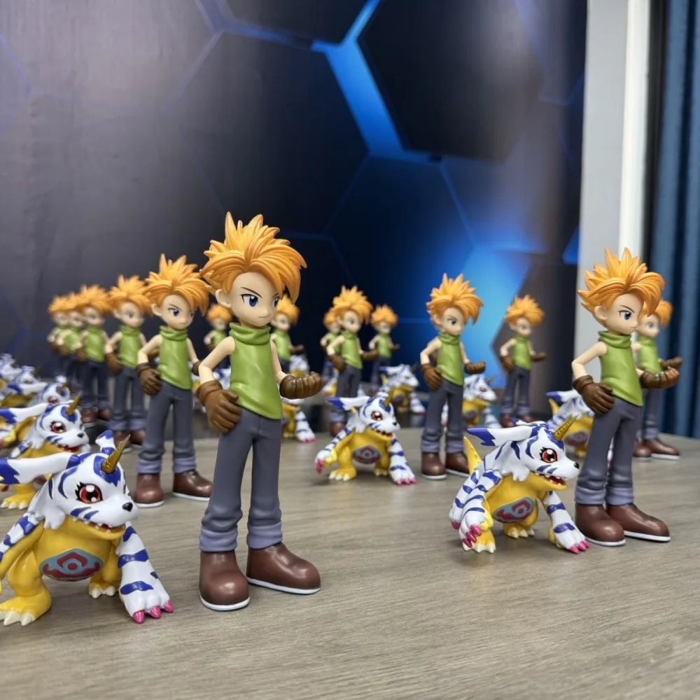 Anime Digimon Adventure Ishida Yamato Figure Gabumon Action Figures PVC Statue Collection Model Toys Gifts