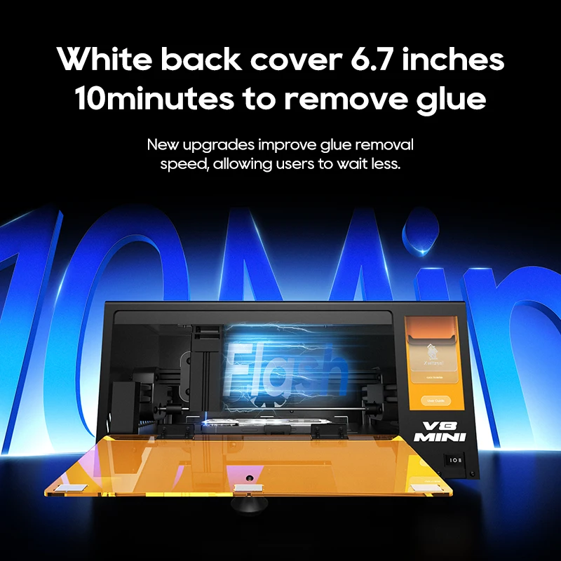 ماكينة شاشة ليزر Xwitzeal V8MINI لهاتف iPhone 8-17 Series حامل شاشة/غطاء خلفي زجاجي/إزالة الكاميرا مع أدوات إصلاح الهاتف #2