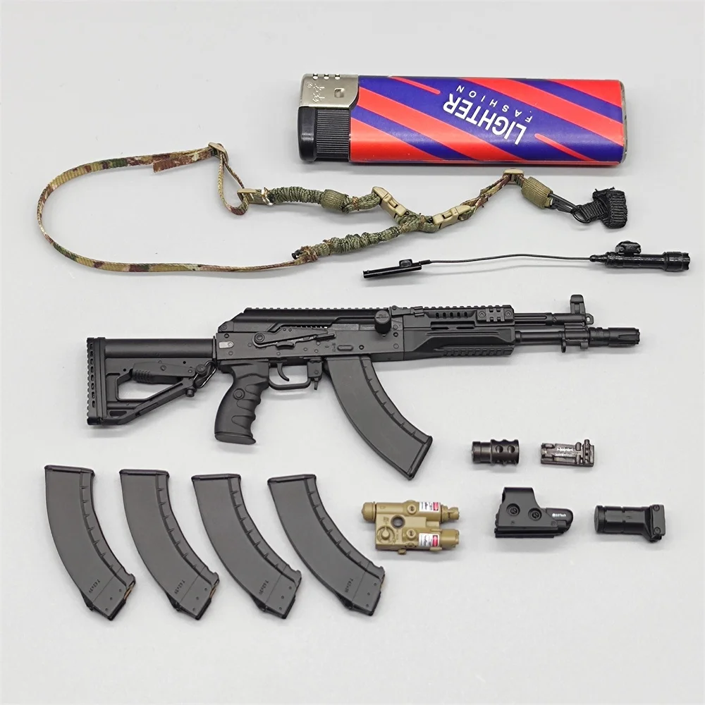 1/6 DAMTOYS DAM 78100 De Russische Action Figure Sniper Belangrijkste Wapen AK15 Clips PVC Materiaal met Sling Niet Real Voor 12 "Figuur