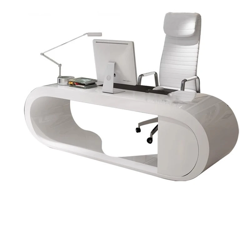 

Simple creative computer desk white reception desk apartment bar desktop computer desk new model