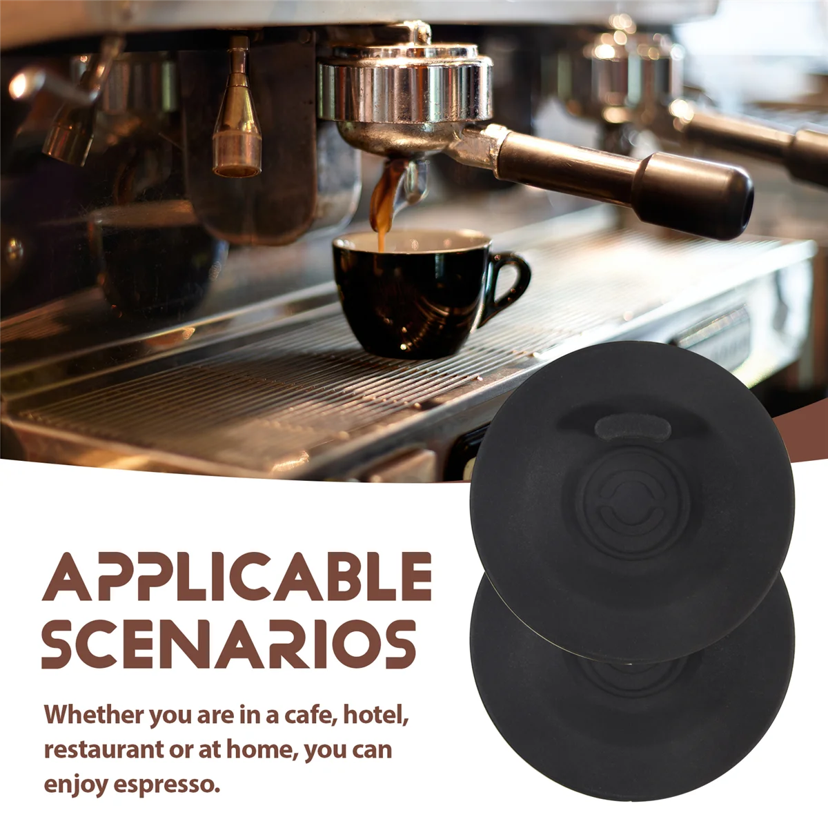 ABNH 2 팩 에스프레소 클리닝 디스크, 에스프레소 머신 9 시리즈에 적합, 58mm 에스프레소 머신 액세서리 가스켓