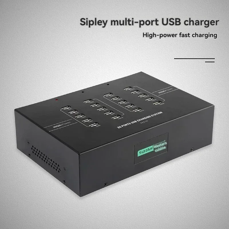 A-220 20-Port USB 2.0 Expansion Hub – For Testing and Charging Mobile Phones, Tablets, and iPads