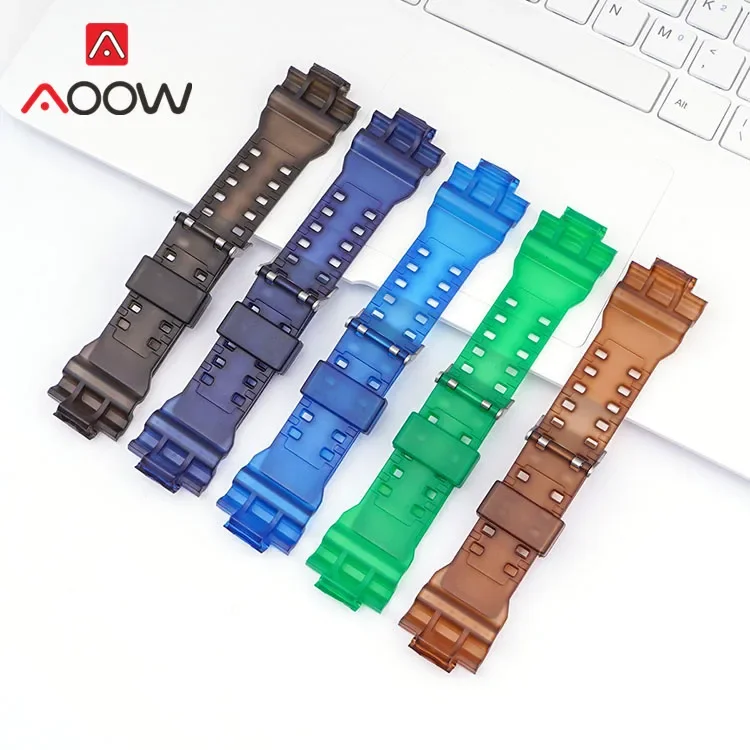 Resin Sport Strap for Casio G-SHOCK GA-100 400 GA-110 GD-120 GLS-100 Matte Colorful Men Rubber Replace Band Watch Accessories