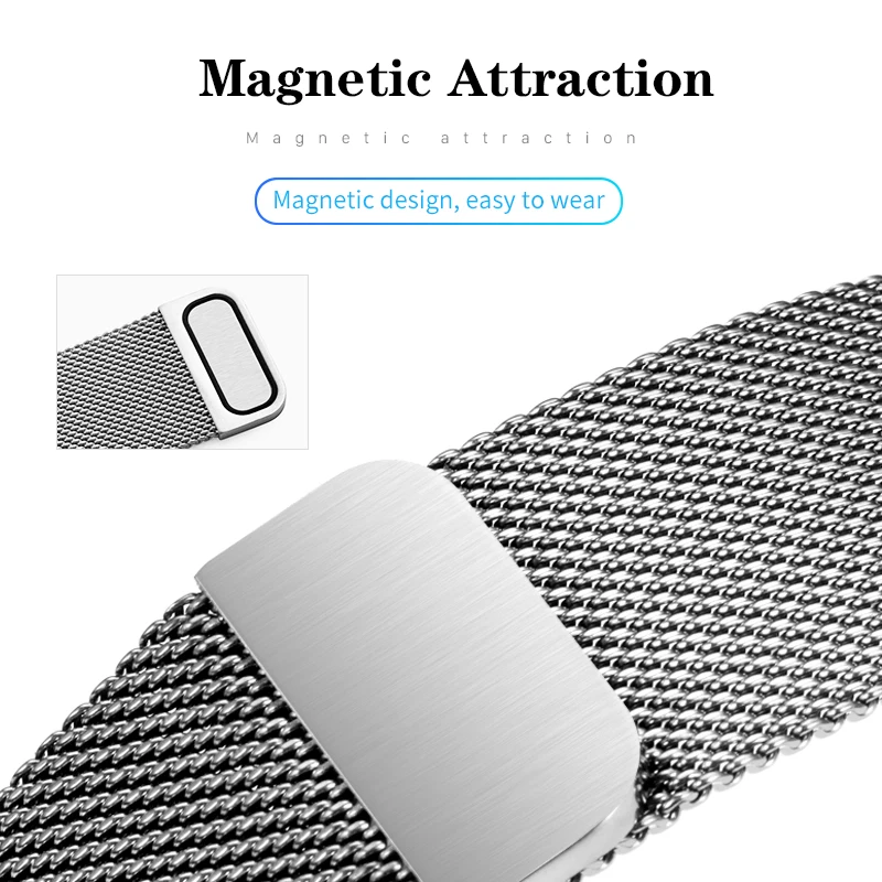 Steel Milan Magnetic Strap For Huawei Band 7 7NFC Smart Wristband Replacement Bracelet For Huawei Band7 Metal Wrist Strap