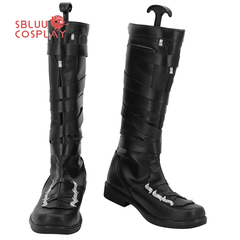 

SBluuCosplay Valot Omen Cosplay Shoes Black Custom Made Boots