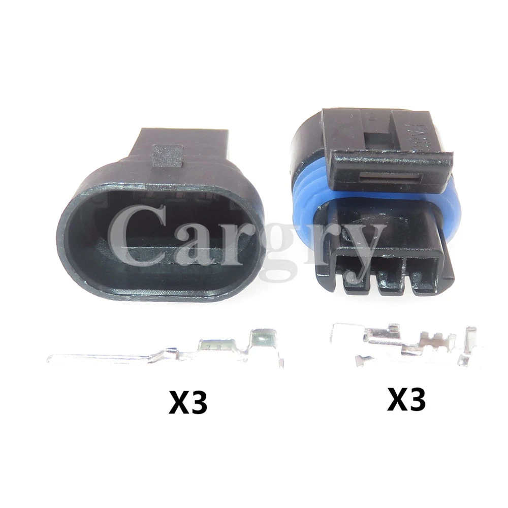 1 Set 3P 12162182 12162185 Car Electric Male Plug Female Socket AC Assembly Auto Replacement Connector Accessories