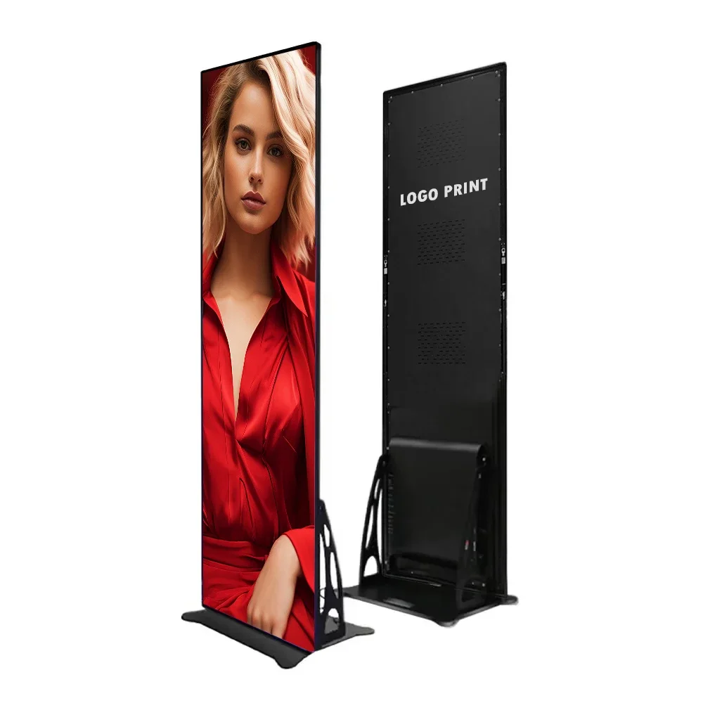 

Digital LED Poster P1.8 P2 P2.5 P3 Indoor HD Electronic Advertising LED Screen Wifi Control Floor Standing LED Display