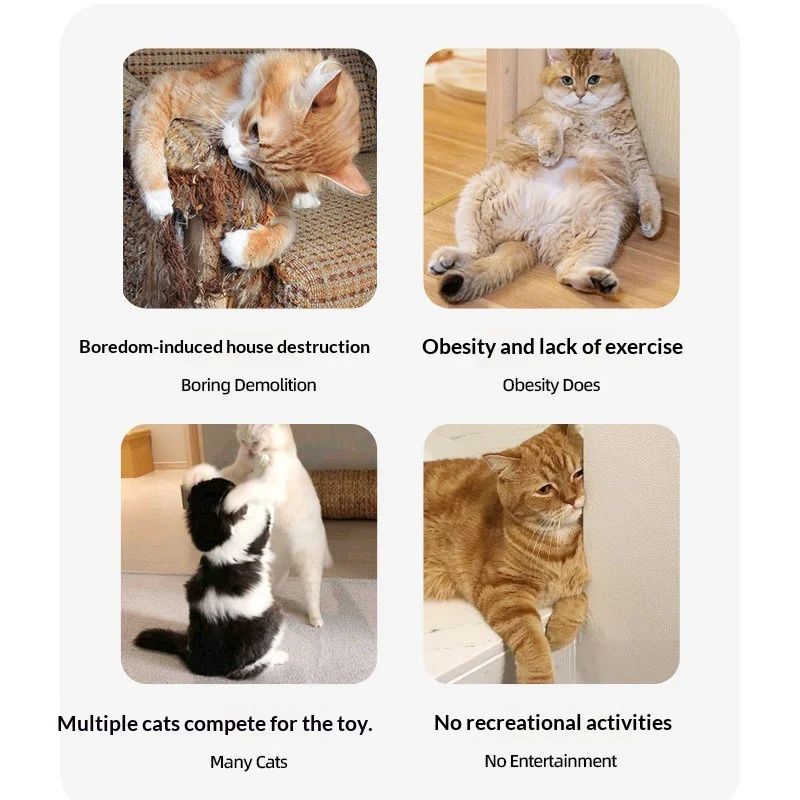Smart Remote Control Cat Toy Interactive Sounding Bird Teaser Automatic Chasing Toy For Indoor Cats Dogs