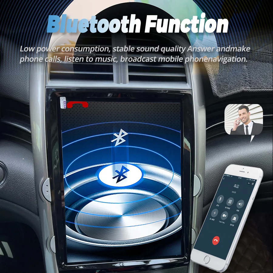Car Android 14 Screen Head Unit For Chevrolet Malibu XL 2012 2013 2014 2015 Radio Multimedia Video Player Navigation GPS CarPlay