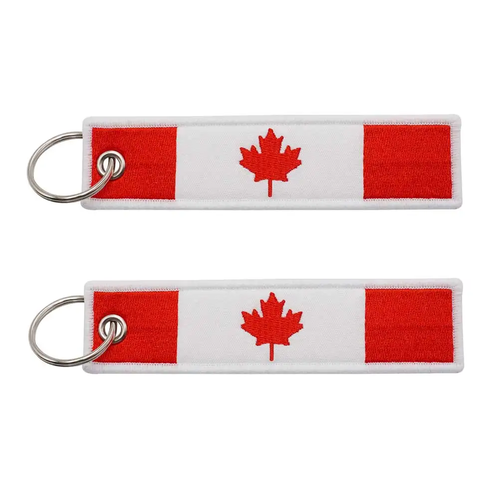 CANADA FLAG Embroidery Functional Keychain Y5-61