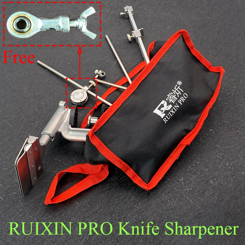 Ruixin Pro Aluminium Alloy Knife Sharpener System New Bearings Kitchen Grinder Diamond  Whetstone 360 Degree Flip Constant Angle