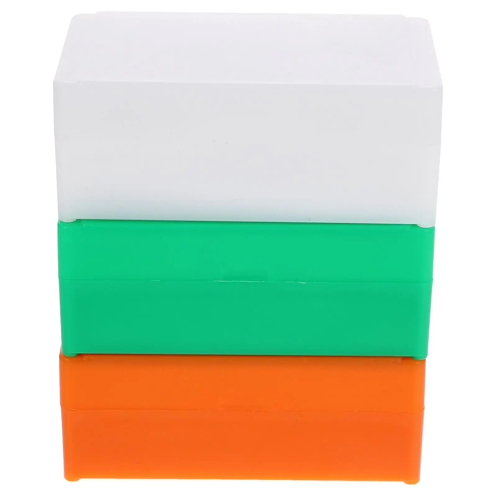 

3 Pcs Microscope Case White Green Teaching Reusable Storage Container Glass Specimen Organizer
