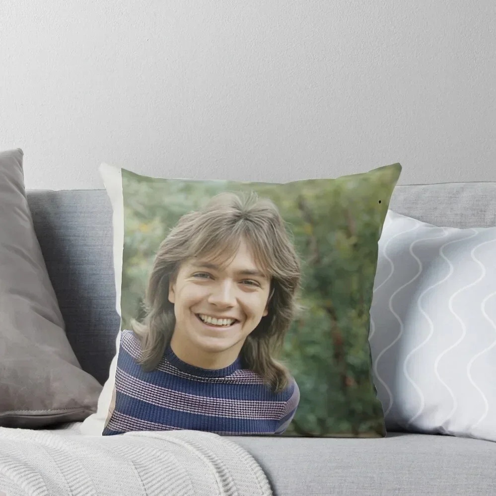 david cassidy cute smile Throw Pillow Christmas Pillow Custom Cushion Photo Covers For Sofas pillow