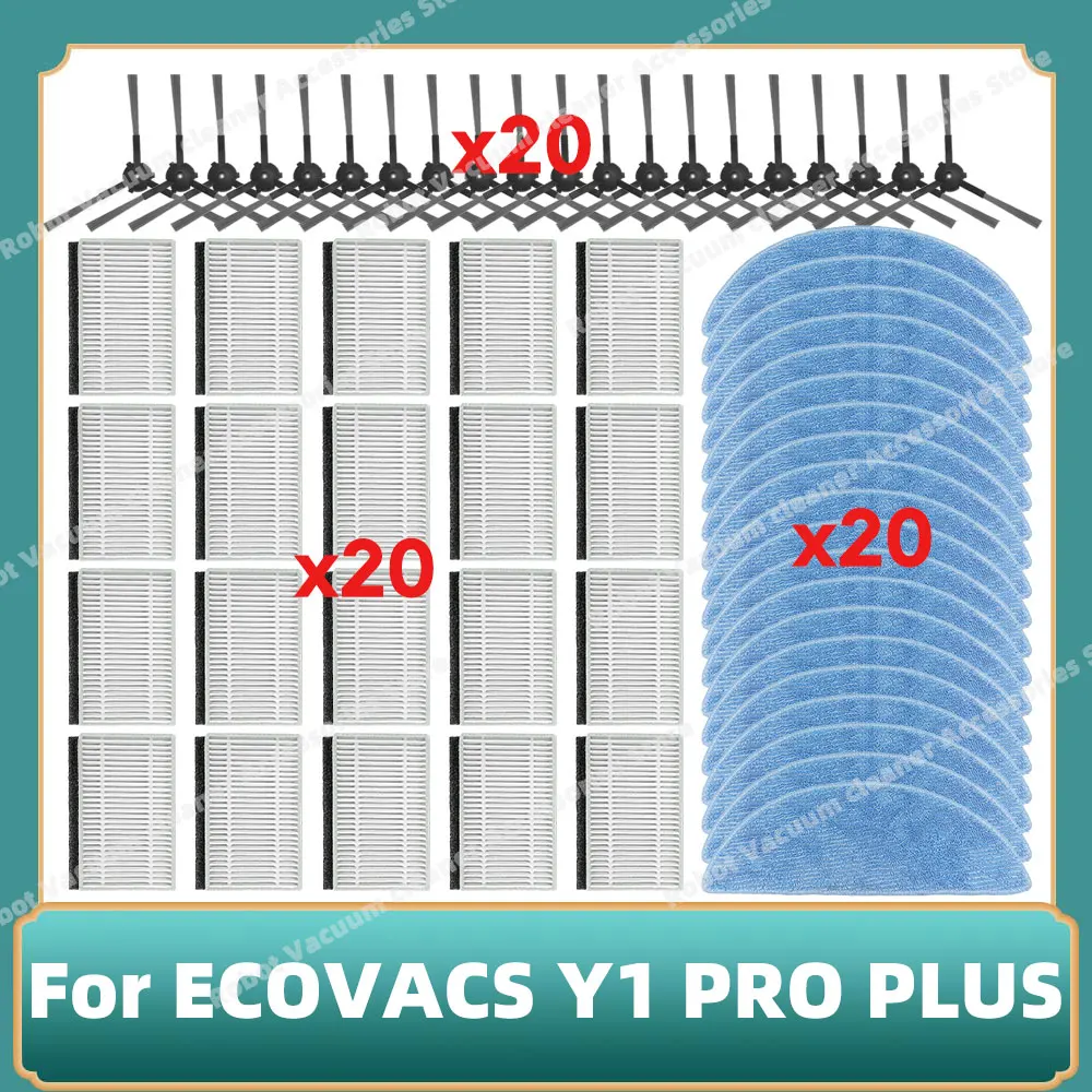 

Compatible For ECOVACS / YEEDI Y1 PRO PLUS Parts Side Brush Hepa Filter Mop Cloth Spare Kit Replacement Accessories