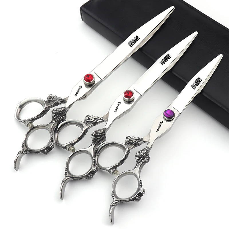 6/77.5/8-inch Japanese 440C genuine professional hair clippers, high-end flat cut bangs, exclusive for hairstylists