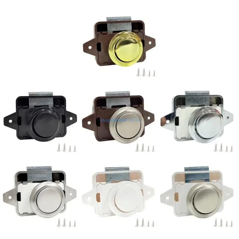 

T3LF Дверной замок без ключа для Campers Motorhome Furniture Push Lock Block Block Мебель оборудование