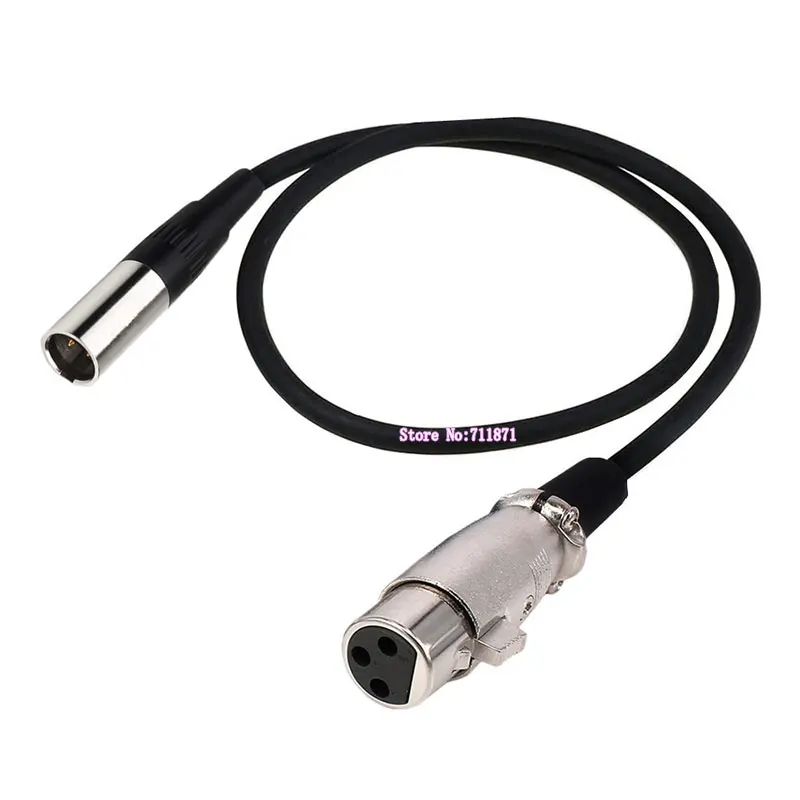 Mini XLR Male Female to XLR Female Male Adapter Cable Line 3Pin XLR Female Mini CANNON Male Female Audio Cord Wire Mini XLR xlr