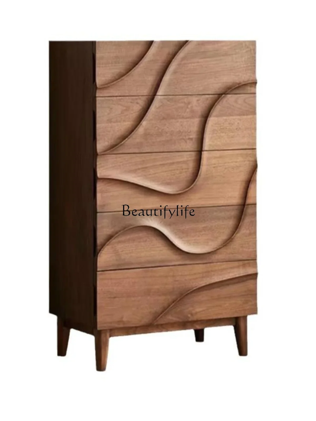 

Nordic wabi family removable North American black walnut chest locker