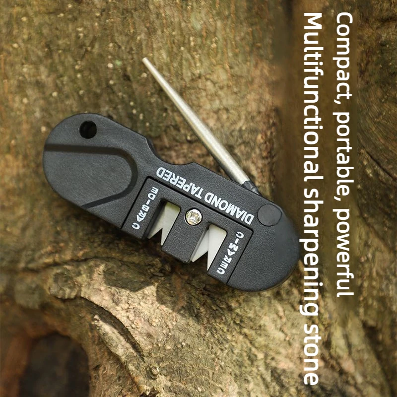 

DUTRIEUX Portable Knife Sharpener Multi-functional Outdoor Portable Tungsten Steel Knife Sharpener Knife Sharpener Stick Tools