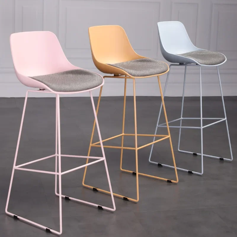 

Modern Simplicity High Chair Home High Appearance Level Kitchen Stool Nordic Bar Back Chair Creative Breakfast Bar Stools