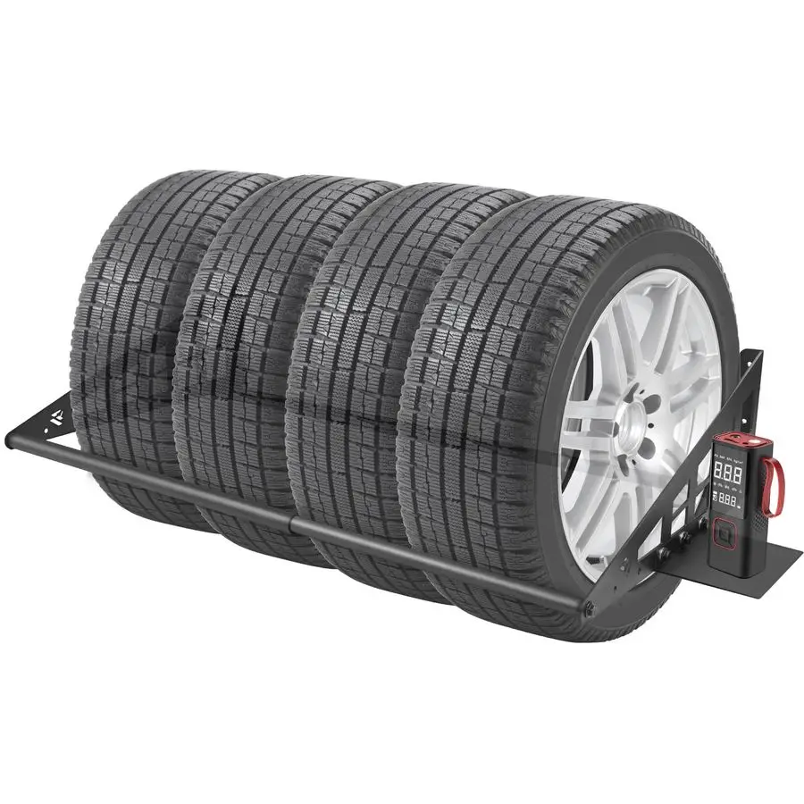 

PERFORMANCE Регулируемая настенная полка для шин, сверхпрочная стальная полка для хранения шин для гаража, подходит для шириной 3156, с порошковым покрытием, 400