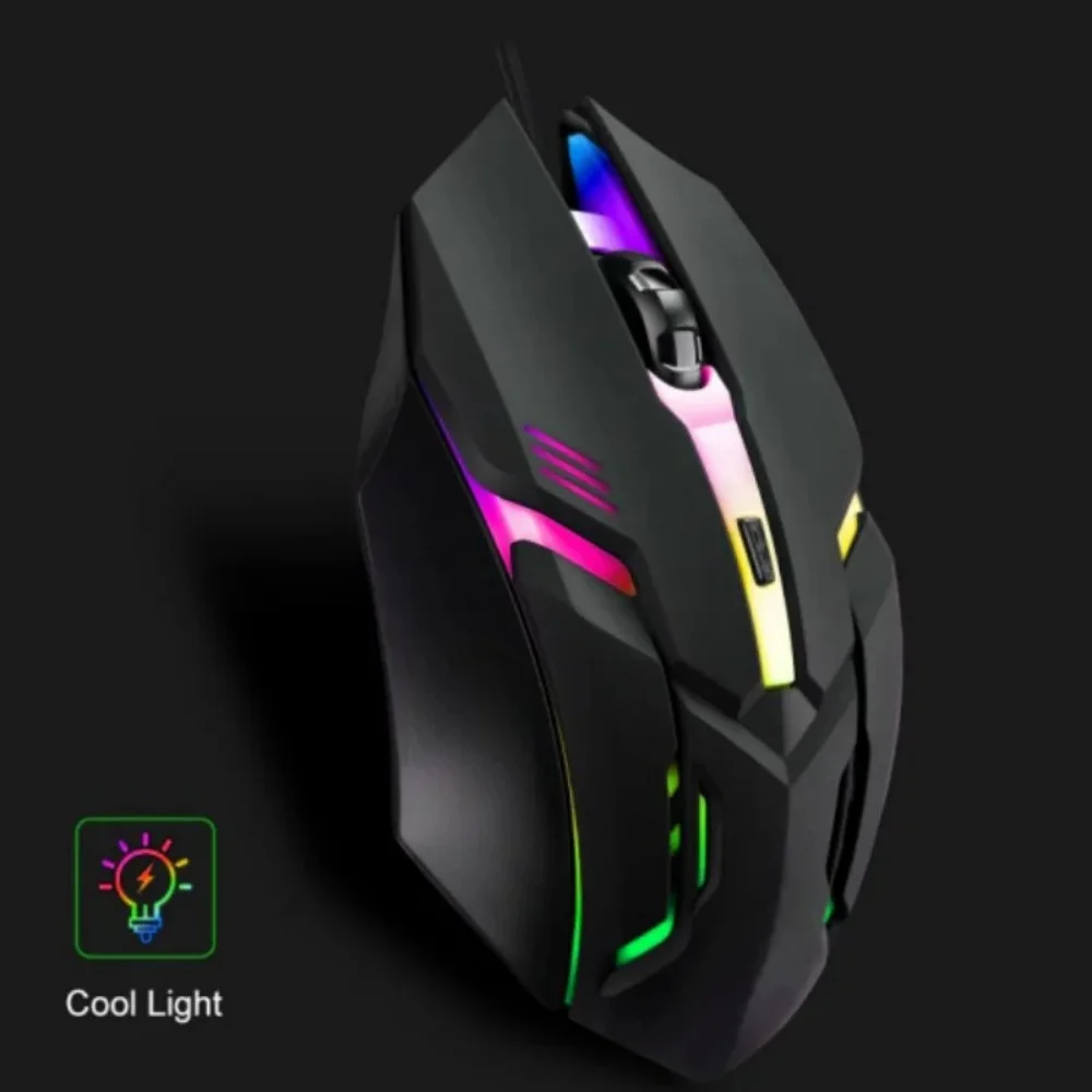 X1Wired RGB Gaming Mouse Ergonomic Optical Sensor Three Speed DPI Adjustable LED Backlit Illuminated USB Mice For Desktop Laptop