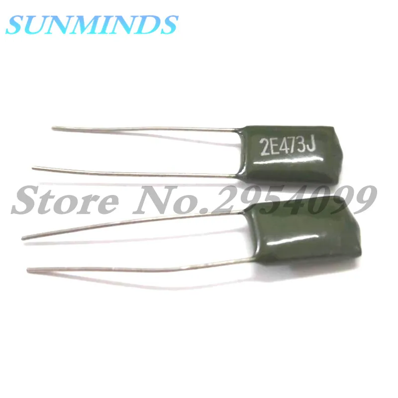 10pieces Polyester Film Capacitor 2E473J 250V 0.047UF 47NF