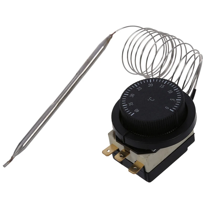 10X 1NC 1NO AC 250V/380V 16A 0-40C Temperature Control Switch Capillary Thermostat