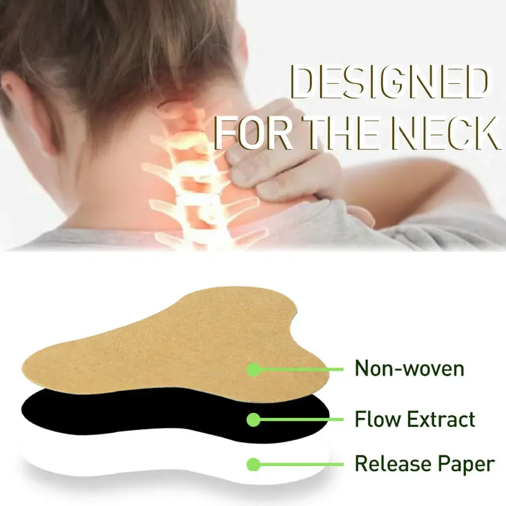 8/16/32pcs Self-heating Neck Pain Relief Patch Wormwood Plaster Rheumatoid Arthritis Joint Cervical Spondylosis Medical Sticker