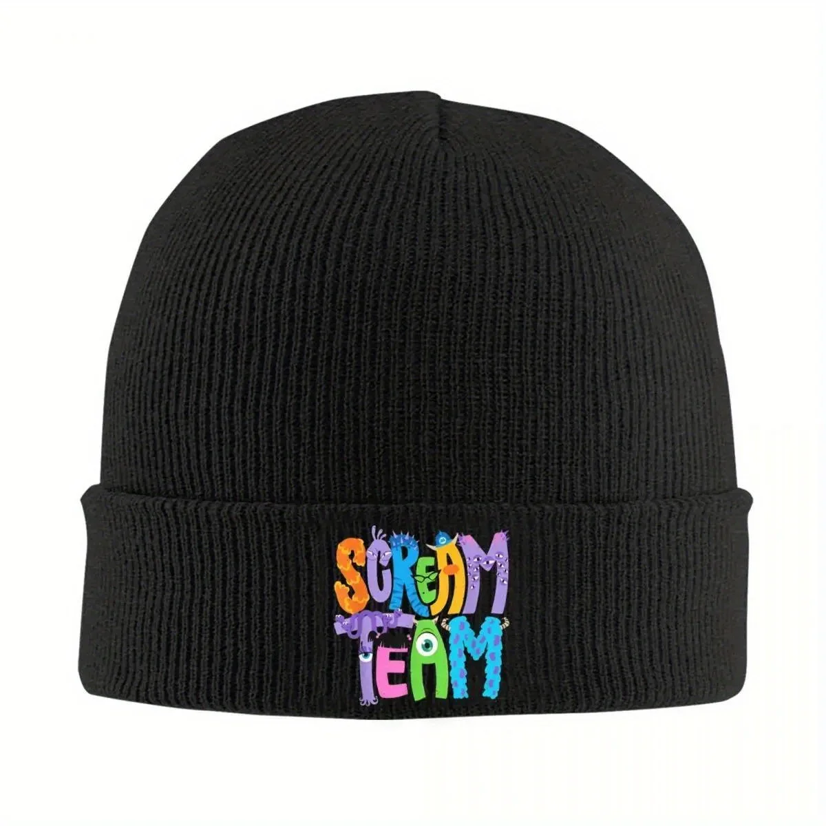 New Monsters Inc. Scream Team Halloween Knit Hat Beanie Winter Hats Warm Acrylic New Funny Cartoon Caps Men Women Birthday