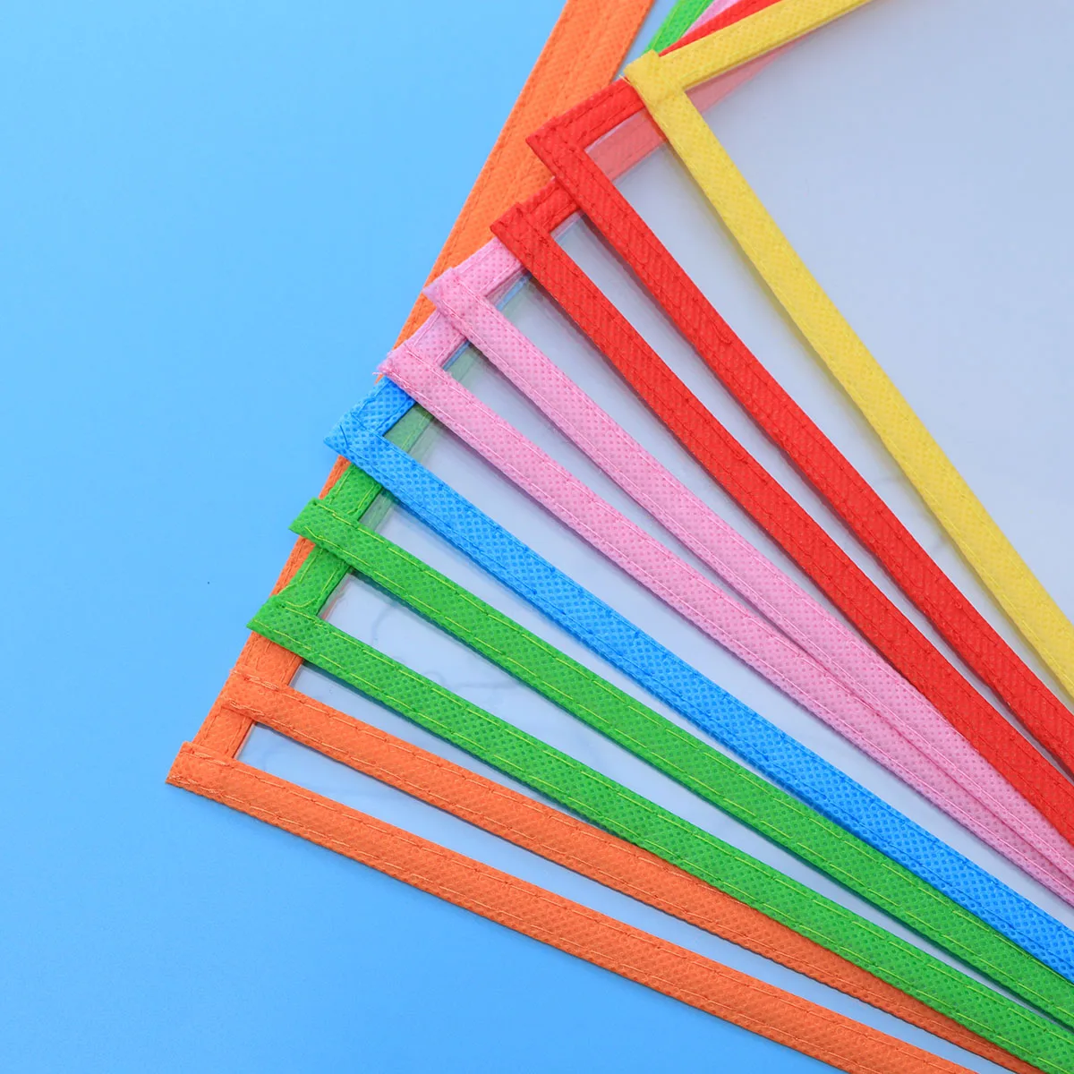 

10pcs Dry Erase Bag Pocket Sleeves Reusable PVC Document Folders Write Wipe Rewritable Waterproof Sturdy Marker Holder