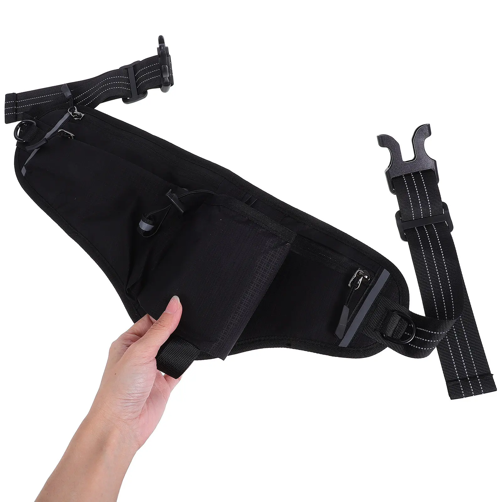 Multifunctional Running Waist Pack for Men Women Lightweight Sweatproof Outdoor Sports Belt with Phone Holder Water Bottle Pouch