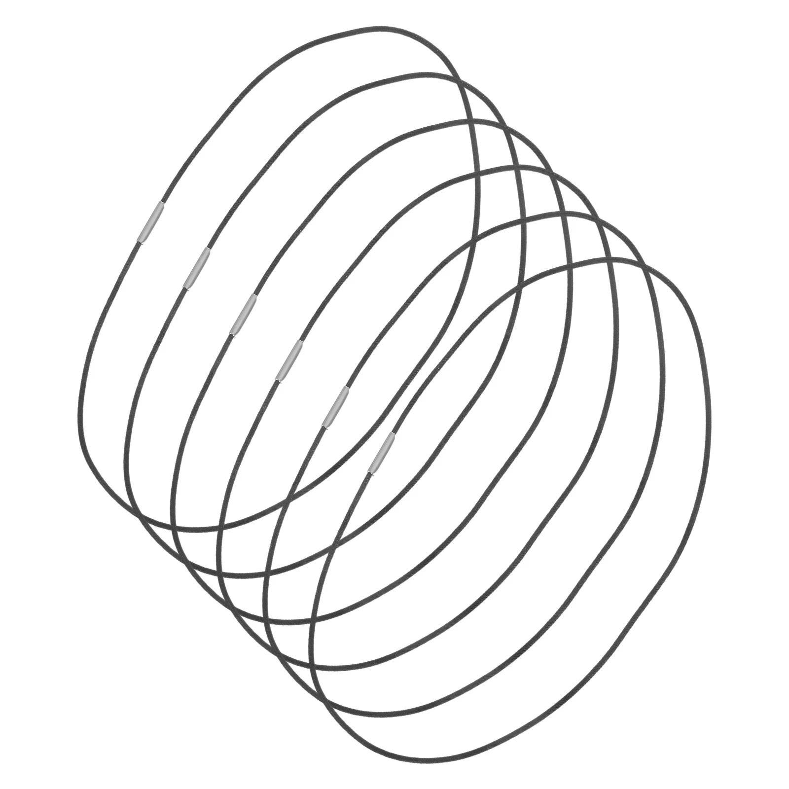 

6 pcs Notebook Binder Bands Black Thick Stretchy Elastic For A5 'S Journal Diary Refill Replacement Accessories Cord