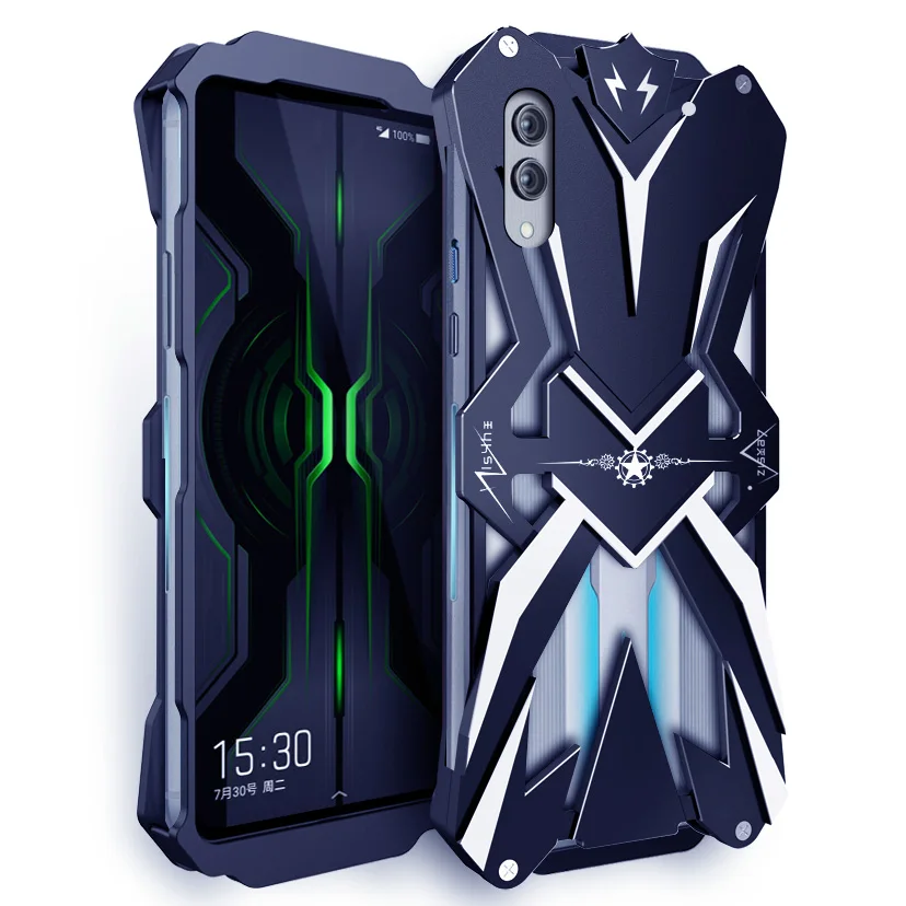 For Black Shark 2 Luxury New Heavy Duty Armor Metal Aluminum Back Case For Black Shark 2 Pro Back Case