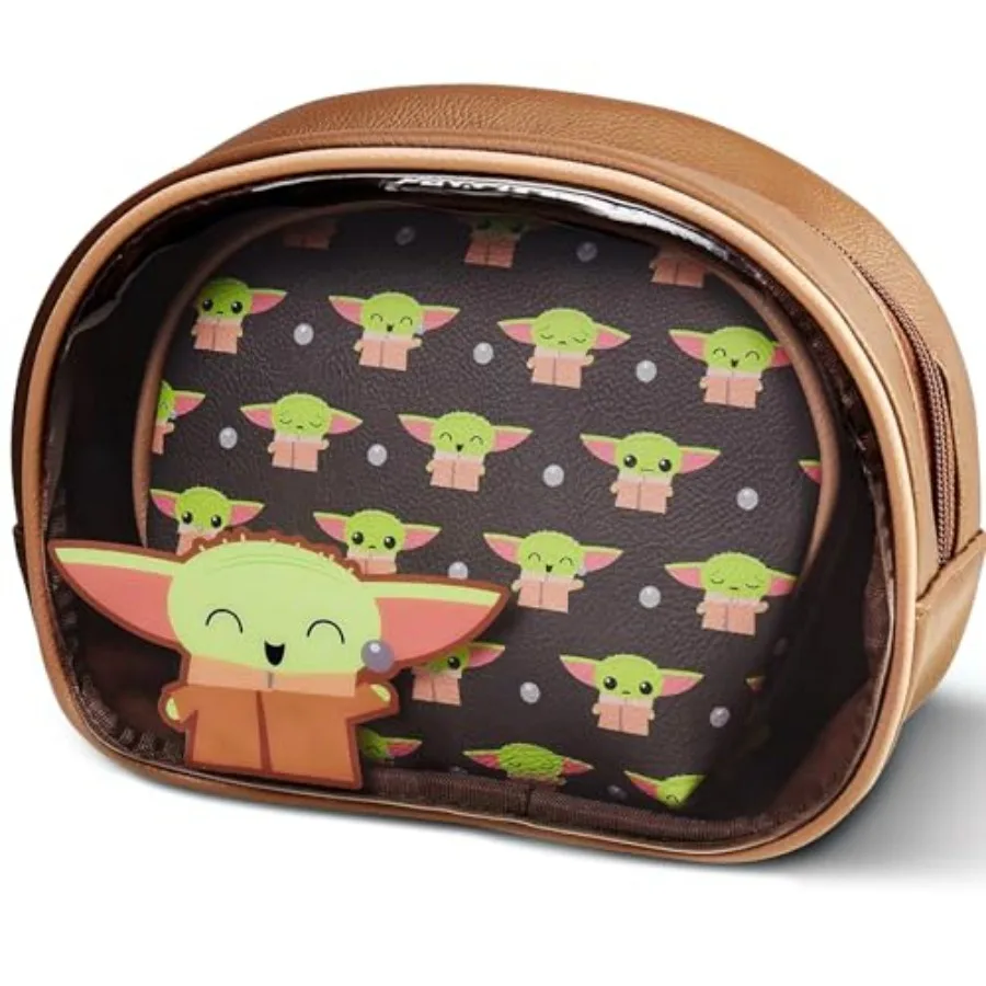 

Mandalorian Baby Yoda Grogu The Child 2 Piece Cosmetics Bag Set