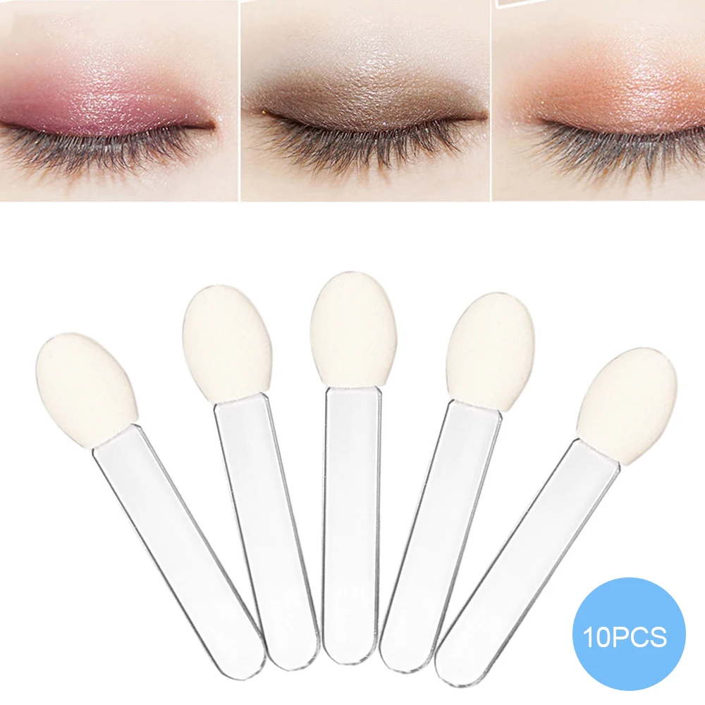 1~10PCS WholesaleMakeup Double-end Eye Shadow Eyeliner Brush Sponge Applicator Tool Cosmetic Eyeshadow Brush Makeup Tool